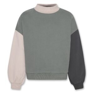 Color-Block Baby Sweatshirt  Soft Cotton Pullover for Babies  Stylish Winter Top