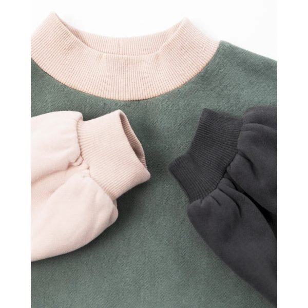 Color-Block Baby Sweatshirt Soft Cotton Pullover for Babies Stylish Winter Top (1)